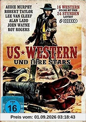 Die größten US Western der 50er Jahre mit John Wayne + Alan Ladd + Robert Taylor + Roy Rogers + Audie Murphy 16 Filme DVD Box