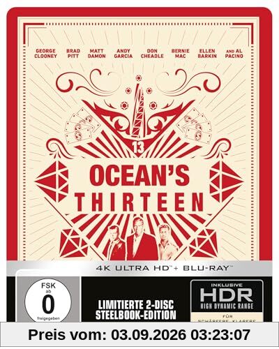 Ocean's Thirteen - Limited Steelbook [Blu-ray]