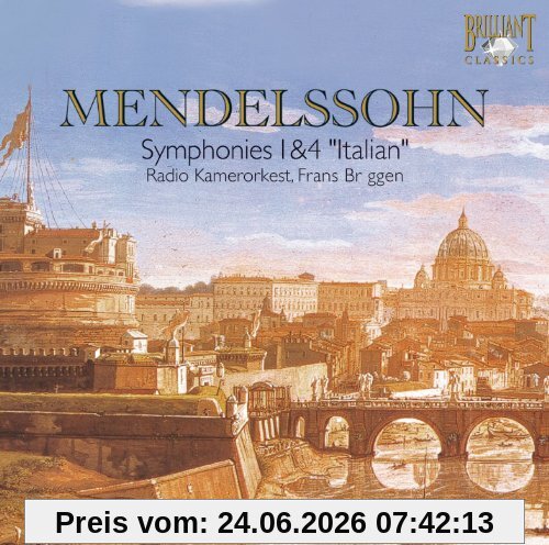 Franz Brüggen Mendelssohn, Sinfonien 1 & 4 Italian (Single-Cd Edition)