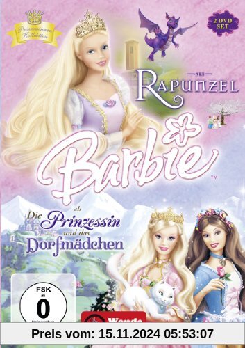 Barbie als: Rapunzel / Barbie als Die Prinzessin und das Dorfmädchen [2 DVDs]