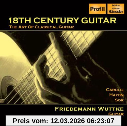 Friedemann Wuttke Gitarrenmusik Des 18.Jahrhunderts