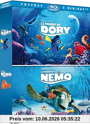 Coffret : le monde de nemo ; le monde de dory [Blu-ray] [FR Import]