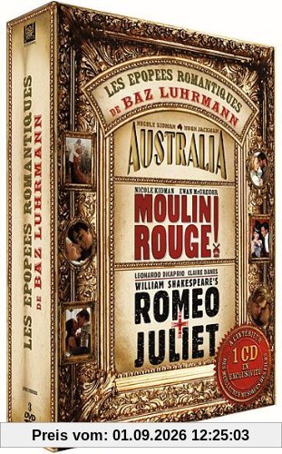 Coffret baz luhrmann epopées romantiques : australia ; moulin rouge ; romeo + juliette [FR Import]