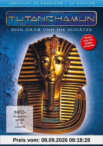 Tutanchamun - Sein Grab und die Schätze 3D ( 2D und 3D anaglyph - inkl. 2 Brillen)