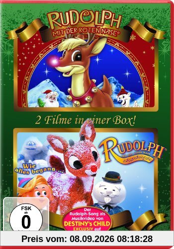 Rudolph mit der roten Nase / Rudolph mit der roten Nase: Wie alles begann [2 DVDs]