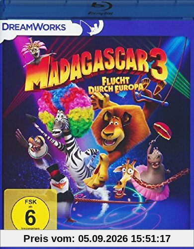 Madagascar 3 - Flucht durch Europa [Blu-ray]
