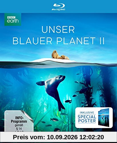 UNSER BLAUER PLANET II - Die komplette ungeschnittene Serie zur ARD-Reihe Der blaue Planet (amazon Exklusiv-Version mit Poster) [Blu-ray] [Limited Collector's Edition]