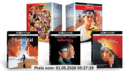 The Karate Kid 1-3 - 4K UHD 3 Film Collection im stabilem Schuber [2022]