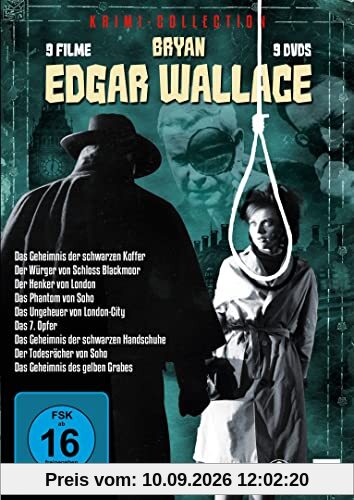 Bryan Edgar Wallace - Collection / 9 spannende Gruselkrimis mit Starbesetzung [9 DVDs]