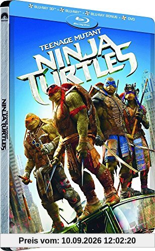 TEENAGE MUTANT NINJA TURTLES (2014) 3D+2D STEELBOOK Blu-Ray (mit deutschem Ton) NEU&OVP