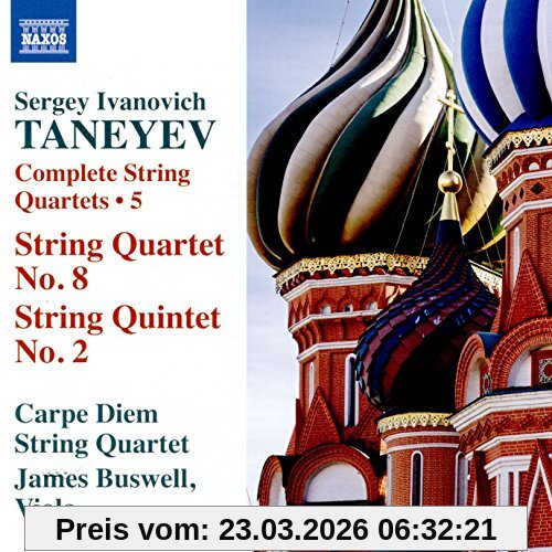 Carpe Diem String Quartet Streichquartette Vol.5 (Nr.8+2)