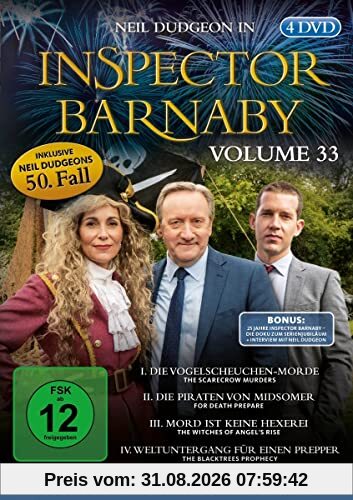 Inspector Barnaby Vol.33 [4 DVDs] inkl. Neil Dudgeons 50. Fall und über eine Stunde Bonusmaterial