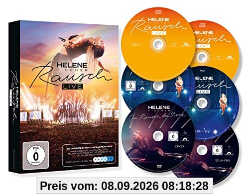 Rausch Live - Das größte Konzert ungekürzt live aus München (2CD + 2DVD + 2 Blu-ray - Inklusive Amazon exklusive Bonus DVD + Blu-ray Ein Abend im Rausch) (Exklusiv bei Amazon.de)