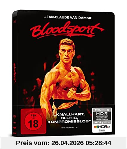 Bloodsport - Eine wahre Geschichte - im 2-Disc Limited SteelBook mit Quarterslip (UHD-Blu-ray + Blu-ray)