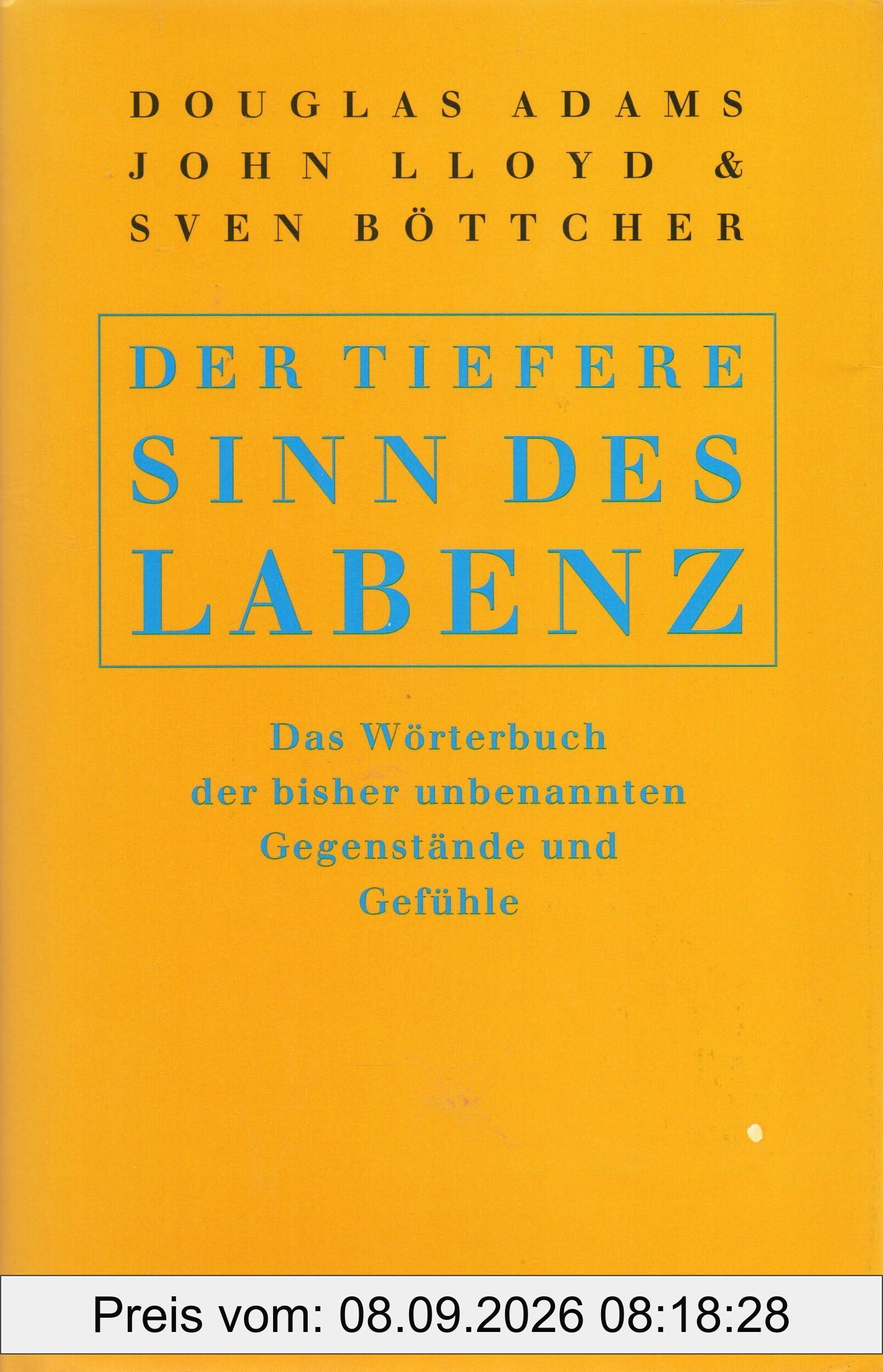 Der tiefere Sinn des Labenz: Das Wörterbuch der bisher unbenannten Gegenstände und Gefühle
