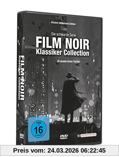 Film Noir Klassiker Collection - Schwarze Serie mit 26 dunkle Krimi-Thriller (Düstere Melodrama Edition) [10 DVDs]