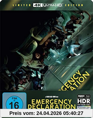 Emergency Declaration - Der Todesflug - Steelbook (4K Ultra HD) (+ Blu-ray)