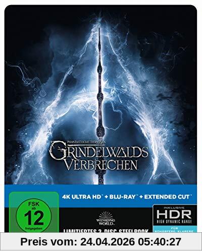 Phantastische Tierwesen: Grindelwalds Verbrechen 4K UHD + 2D Steelbook [Blu-ray] [Limited Edition]