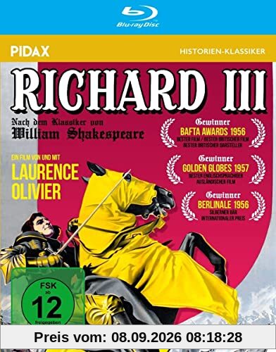 Richard III / Preisgekröntes Königsdrama mit Starbesetzung (Pidax Historien-Klassiker) [Blu-ray]