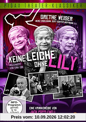 Keine Leiche ohne Lily - Kriminalkomödie mit Grethe Weiser (Pidax Theater-Klassiker)