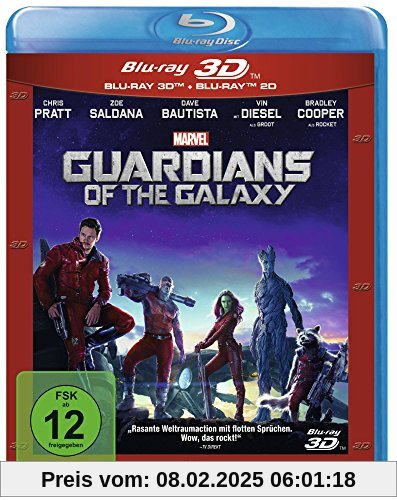 Guardians of the Galaxy - 3D + 2D [3D Blu-ray]