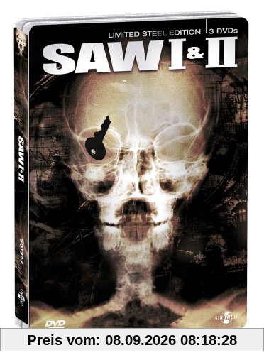 Saw I & II - Limited Steel Edition (3 DVDs im Steelbook) [Director's Cut]
