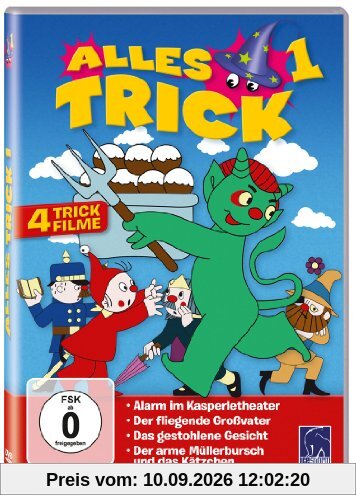 Alles Trick 1 ( 4 Trickfilme: Alarm im Kasperletheater - Der fliegende Großvater - Das gestohlene Gesicht - Der arme Müllersbursch und das Kätzchen )