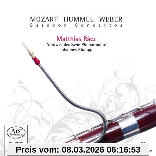Matthias Racz Mozart/Hummel/Weber, Fagottkonzerte