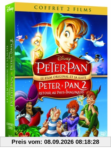 Coffret peter pan ; peter pan 2 : retour au pays imaginiare [FR Import]