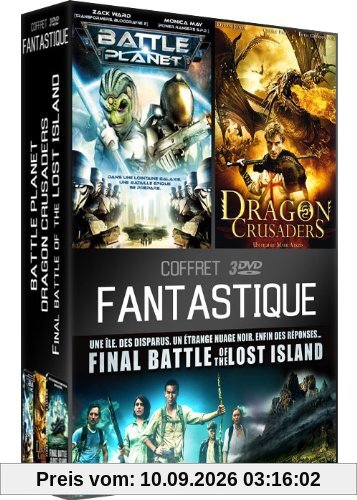 Coffret fantastique : battle planet ; dragon crusaders ; final battle of the lost island [FR Import]