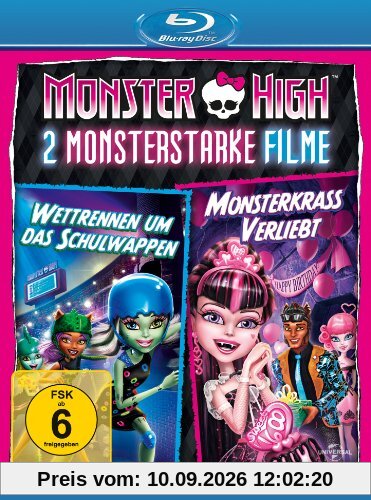 Monster High - 2 monsterstarke Filme (Wettrennen um das Schulwappen / Monsterkrass verliebt) [Blu-ray]