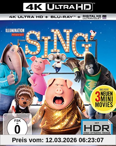 Garth Jennings Sing (4K Ultra Hd) (+ Blu-ray)
