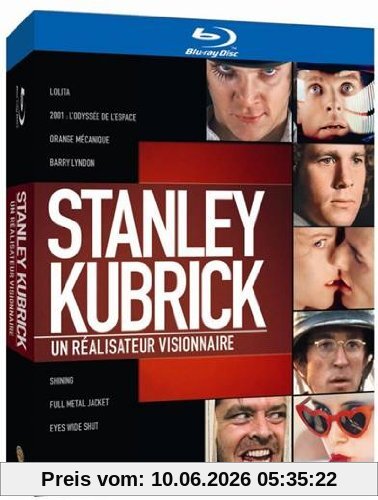 Stanley kubrick collection : 2001 l'odyssée de l'espace ; eyes wide shut ; full métal jacket ; orange mécanique ; ... [Blu-ray] [FR Import]