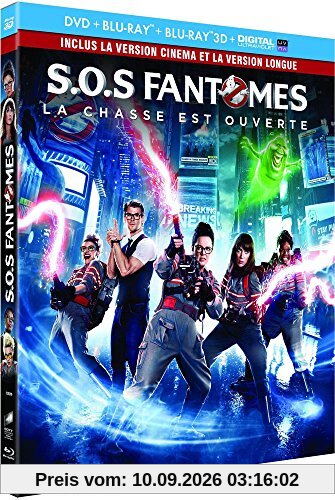 SOS Fantômes [Combo Blu-ray 3D + Blu-ray 2D version longue + DVD + Copie digitale UltraViolet] ( boite en plastique) [Combo Blu-ray 3D + Blu-ray 2D version longue + DVD + Copie digitale UltraViolet]