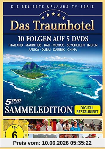 Das Traumhotel - Sammeledition - 10 Folgen auf 5 DVDs (Thailand, Mauritius, Bali, Mexiko, Seychellen, Indien, Afrika, Dubai, Karibik, China)