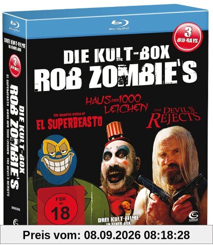 Die Rob Zombie Kult Box - Boxset mit 3 Rob Zombie Knallern (The Devil's Rejects, Haus der 1000 Leichen, El Superbeasto) [3 Blu-rays]