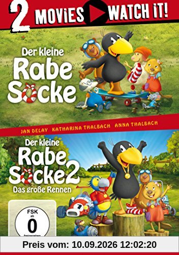 Der kleine Rabe Socke / Der kleine Rabe Socke 2 - Das große Rennen [2 DVDs]