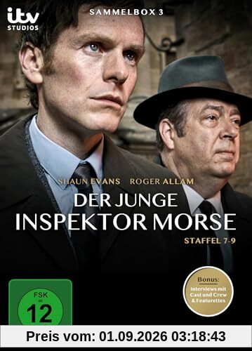 Der Junge Inspektor Morse - Sammelbox 3 (7-9) - 9 Folgen in Spielfilmlänge - inkl. 114 Min. Interviews mit Cast & Crew u. Featurettes [6 DVDs]