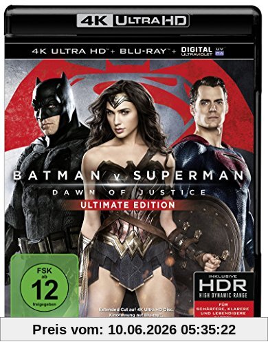 Batman v Superman: Dawn of Justice  (4K Ultra HD) [Blu-ray]