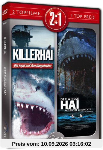Killerhai - Die Jagd auf den Megalodon / Der weiße Hai - Die wahre Geschichte [2 DVDs]