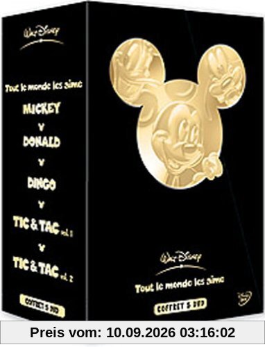 Tout le monde les aime : Mickey / Donald / Dingo / Tic et Tac, Vol. 1 & 2 - Coffret 5 DVD [FR IMPORT]