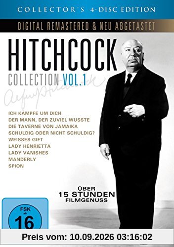 Alfred Hitchcock Collection - Vol. 1 [Collector's Edition] [4 DVDs]