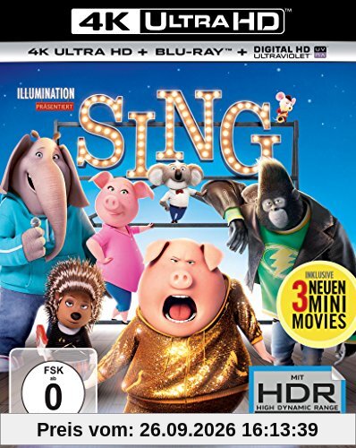 Garth Jennings Sing (4K Ultra Hd) (+ Blu-ray)
