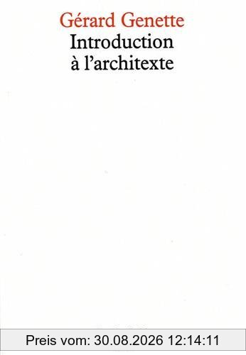Introduction à l'architexte