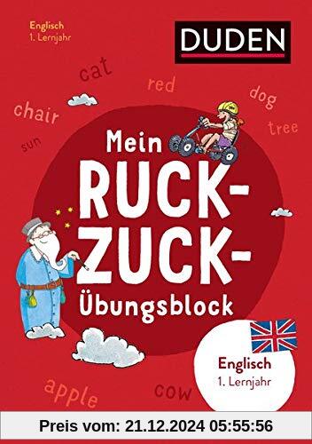 Mein Ruckzuck-Übungsblock Englisch 1. Lernjahr