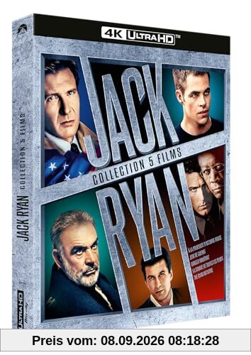 Jack ryan - collection 5 films 4k ultra hd [Blu-ray] [FR Import]