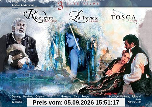 La Traviata, Rigoletto & Tosca [3 Blu-rays]