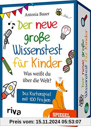 Der neue große Wissenstest für Kinder: Das Kartenspiel mit 100 Fragen