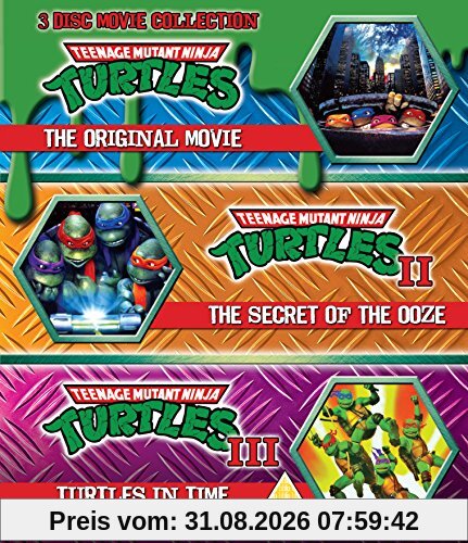 Teenage Mutant Ninja Turtles - The Movie Collection - 3 Disc Set (Teenage Mutant Ninja Turtles/Secret Of The Ooze/Turtles In Time) (Blu-ray) [UK Import]