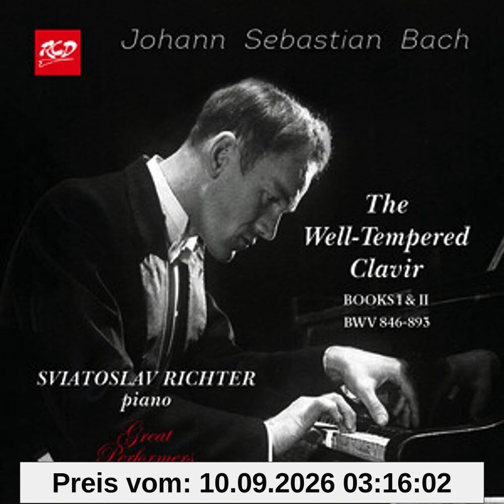 Bach : Le Clavier Bien Tempéré-Livres 1 & 2 / Sviatoslav Richter